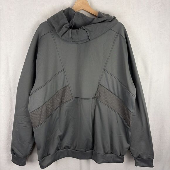adidas Training Full Zip Hoodie Grey Casual Athletic Outerwear Sz 2XL HR5162 NWT - Picture 6 of 7
